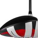 Powerbilt TPS Blackout Max Driver, Men's 10.5 Degree in Black/Red with Headcover