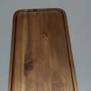 Rectangular Wooden Platters Long Charcuterie Boards Decorations Serving Trays Platter for Cookie, Snack, Appetizer, Dessert, Party, Food Dish Rectangle Acacia Wood Kitchen Platter Plates Cheese Board (14" x 8" x 0.8")