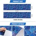 Nuanchu Vinyl Pool Liner Patch Self-Adhesive PVC Repair Patch for Swimming Pools Inflatable Boat(Marble,12 x 80 Inch)