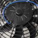 BLACKHORSE-RACING 12" Universal Electric Radiator Cooling Fans + Thermostat Relay & Mount Kit