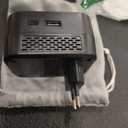 220V to 110V 20W PD Voltage Converter US to Europe International Universal Travel Adapter with 2 USB A 2 Type-C Port Worldwide Power Converters Plug Combo for Spain Italy (Black)-IZ