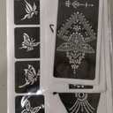 Koogel 524PCS Henna Tattoo Stencil Kit with Pen, Reusable Body Art Templates for Festivals, Parties & Weddings, Perfect DIY Craft Gift for Women, Girls, Kids