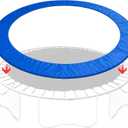 Trampoline Replacement Safety Pad, Waterproof & Tear-Resistant Foam Spring Cover, 14FT Round Trampoline Pad, Full Spring Protection, Easy Installation (Blue)