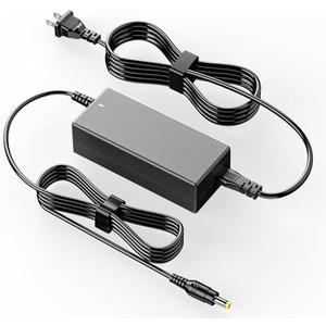 HFLRZZ 12V AC/DC Compatible with Sceptre Monitor Power Cord Adapter for EC Series 35" 32" 30" 27" 24" 22" 20" 19" E248W E225W E205W E275W C325W-1920R Screen LED-Lit Monitor Power Supply Cord Charger Black