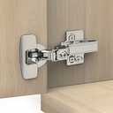 Chibery 20 Pack Frameless Inset Soft Close Concealed European Hinges, Self Closing Satin Nickel, 105 ° Open Angle 4D Adjustment, Speed Control, Clip On, Stainless Steel for Cabinet Door
