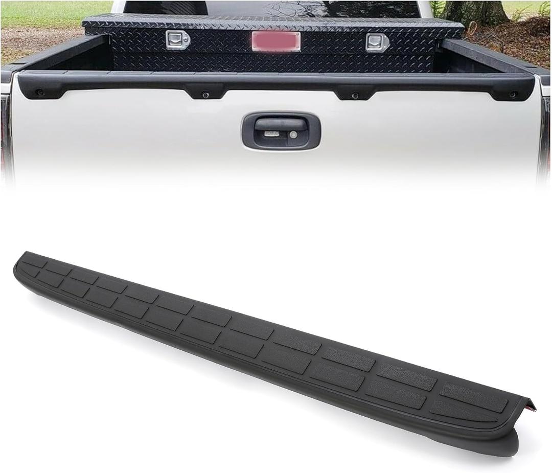 HECASA Tailgate Spoiler Cap Compatible with 1999-2007 Chevy Silverado GMC Sierra Replacement for 15932249 GM1909101 Molding Top Protector Cover