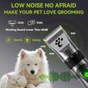 Dog Clippers Cordless, Professional Cat Trimmer, 2-Speed Low Noise Dog Grooming Kit, Pet Trimmer for Small Large Thick Hair Dogs