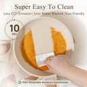 CAROTE Non Stick Frying Pan Skillet,10" Nonstick Fry Pan with Glass Lid, Egg Pan Omelet Pans, Granite Cookware PFOA Free White Granite, 10-Inch