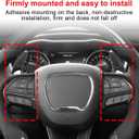 Steering Wheel Paddle Shifter Extension Cover Compatible for Challenger Durango Charger 2015-2023 Compatible for Grand Cherokee 2014-2020 Car Paddle Shifter Extended Shift Paddle Cover Trims