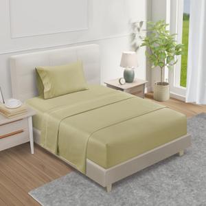 800TC 100% Egyptian Cotton Twin XL Size Sheets Set, XL Twin Bed Sheets Luxury Hotel Collection Fully Elasticated Sheet & Pillowcase Sets, Machine Washable No Pill Fade Resistant- Seafoam (24: Seafoam)