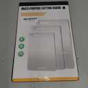 Titanium Cutting Boards, 100% Pure Titanium Kitchen Cutting Board, Double-Sided Non-Toxic Cutting Board, Ideal for Slicing and Dicing Meats, Features Handle, Dishwasher Safe,13"L*8"W