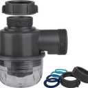 1-1/2"1-1/2" Clear Removable Bottle Trap, P-Trap Replacement, Easy Cleaning, for Kitchen, Bathroom & Garbage Disposal Sink Drain (Grey-Male)