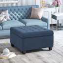 Christopher Knight Home Hedda Tufted Fabric Storage Ottoman