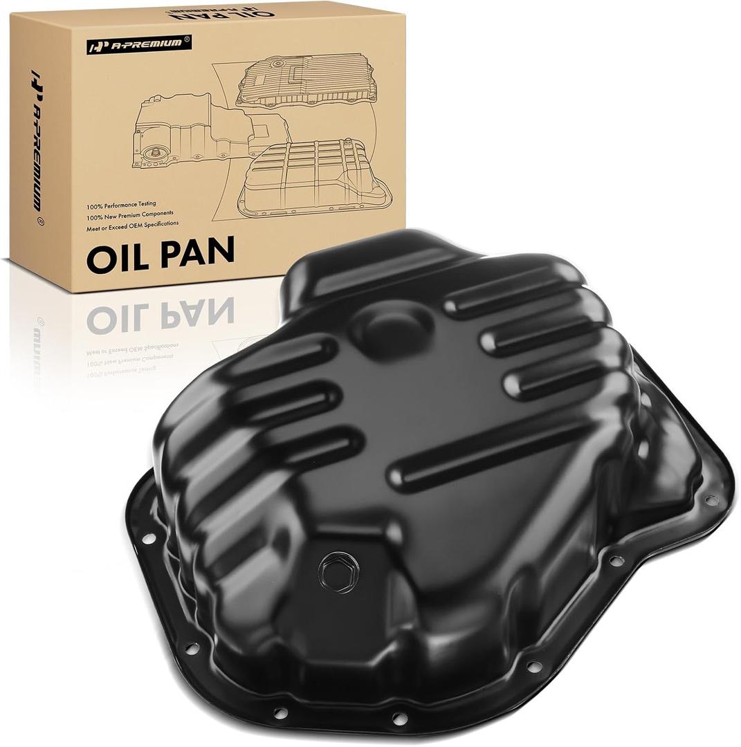 A-Premium Lower Engine Oil Pan Sump with Drain Plug Compatible with Toyota Camry 2007-2011, Solara 2007-2008, RAV4 2006-2008 & Scion xB 2008-2015 & Lexus HS250h 2010-2012, 2.4L