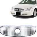 CarPartsDepot Chrome Front Grille with emblem provision Compatible for 2006-2009 BUICK Lucerne Fits CX CXL CXS Model GM1200556 25768116