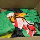 9x7FT Christmas Inflatables Santa Ride on Dinosaur with LED Outdoor Christmas Dinosaur Inflatable Blow Up Yard Decorations with Sandbags Stakes Strings for Garden Decor