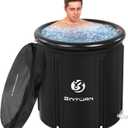 Ice Bath Tub: Cold Plunge Tub with Cover 106 Gallons, Cold Water Plunge for Athletes Recovery, Black