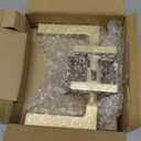 Mega Handles Schein Passage Door Handle - 1 Pack Reversible Gold Door Handle, Heavy Duty No Lock Door Handles Interior for Closet & Hallway, Fits All Standard Door Sizes - Satin Brass