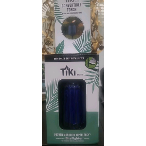 TIKI Brand Convertible Torch, designed for multi-use configurations in outdoor spaces.
