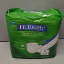 FitRight Ultra Adult Diapers, Disposable Incontinence Briefs, Leak-Proof Diaper, Absorbent Briefs For Men and Women, Maximum Protection, Medium, 32-44 in, 20 Briefs Per Bag