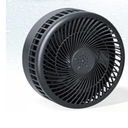 Portable Oscillating Rechargeable Fan, Battery Operated with 4 Speed Settings & Remote Control, Desk Travel Pedestal Fan for Sleeping, Camping, Cruise, RV - Black 8" USB C