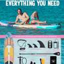 11' Inflatable Stand Up Paddle Board Extra Wide SUP for Adults & Kids of All Skill Levels, Stable Paddleboard with Pump, Fins, Backpack, Accessories & Waterproof Phone Pouch