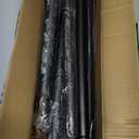 Shower Curtain Rod 31-88 In Spring Adjustable Pole Heavy Duty Matte Black Tension Rods Drilling and No Drilling Shower Rod for Bathroom Window Anti-Slip Never Rust