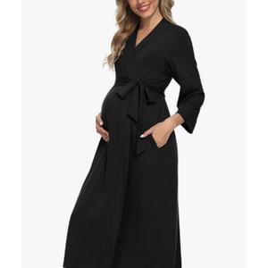 Xpenyo Women's Maternity Sleepwear,Labor/Delivery/Nursing/Hospital Nightgown Kimono Robes Long Pregnancy Loungewear Large