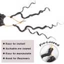 Vemet Goddess Locs Crochet Hair,8 Inch 9 Packs Faux Locs Synthetic Crochet Hair for Black Women, Boho Style Pre looped crochet with Curly Ends