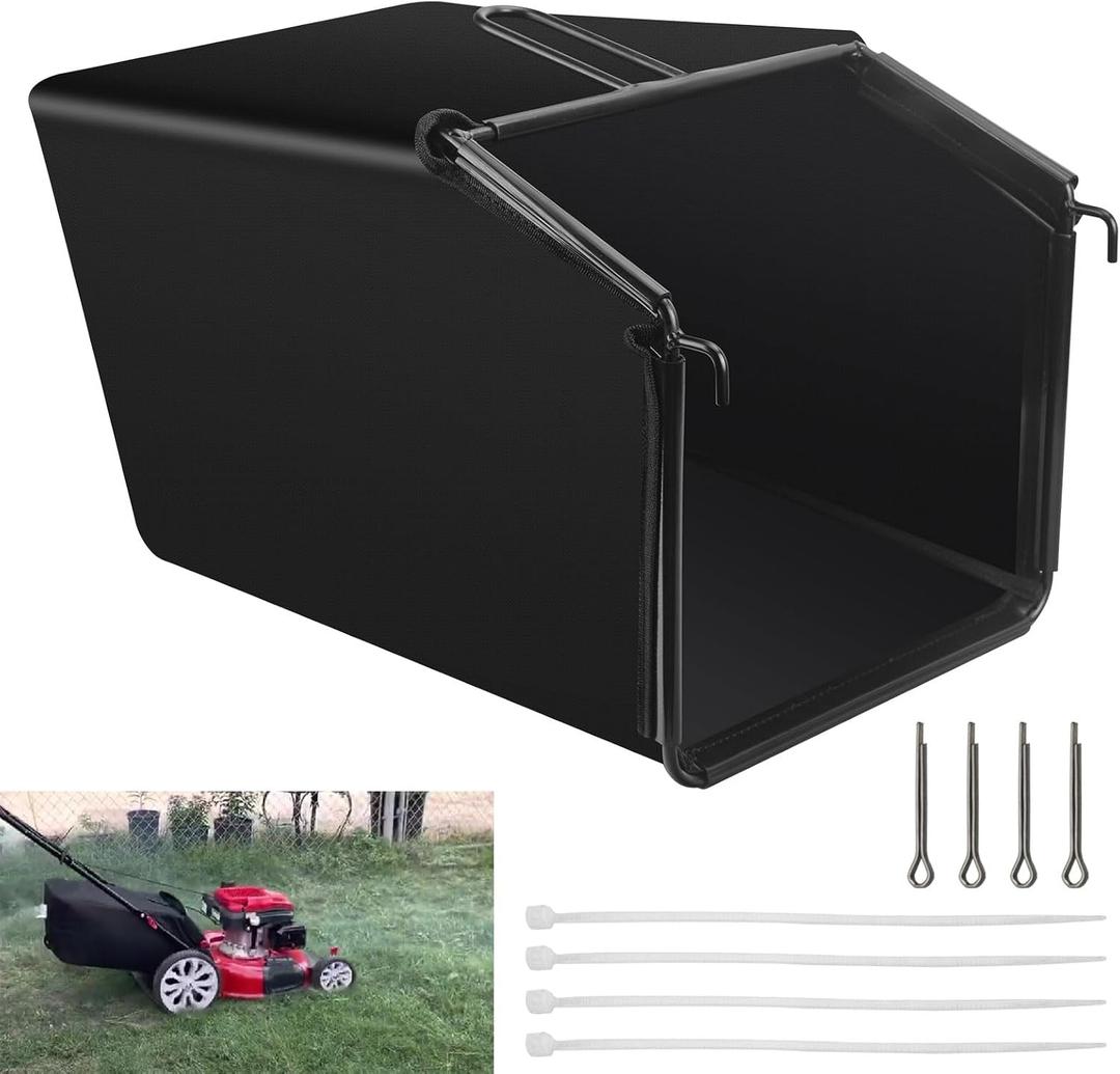 Braveboy Lawn Mower Rear Grass Catcher Bag W/Grass Catcher Frame Set Comapatible with Kobalt 40V Max KM 2041B-06, 2040X-06