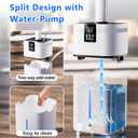 30L/7.93Gal Commercial Humidifier for Large Room 4200 sq ft, 3000mL/H Whole House Humidifiers with Supersized Cool Mist,Quiet Humidifiers for Bedroom, Home,Office, Plants, Warehouse