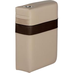 Lippert Rockport Series 8.5" x 25" Left Pontoon Armrest, Built-in Cup Holder, Marine-Grade Vinyl, Comfort Padded, Easy Installation, Fits Most Pontoons, Sand – 20221094213