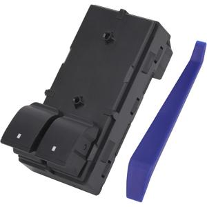 Power Window Control Switch Button Front Left Driver Side Compatible with 2007-2019 Chevy/Chevrolet/HHR/Silverado/GMC Sierra 1500 2500 HD 3500 HD Replaces OEM 20945132 15838831, 2 Door