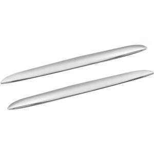 2Pack Chrome Left & Right Front Hood Cover Trim Above Grille Accessories Replacement for E90 E91 3-Series 325i 328i 330i 335i 2006 2007 2008