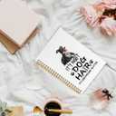 Greyhound Gifts Spiral Notebook, Dog Gifts for Women Journaling Notebooks, It's Not Dog Hair It's Greyhound Glitter College Ruled Spiral Notebook for School Office Supplies, 5.5x8.3 Inches