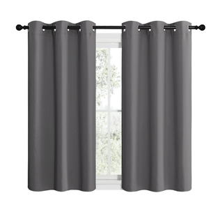 Curtains Grey Curtains L40'xW50'/Grey Curtains Set of 2 Panels/Thermal Insulated Room Darkening Bedroom Curtains