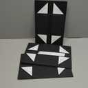 SAFIGLE 2pcs Foldable Boxes Lids Colorful Wrapping Cases for Jewelry and Flowers Small Storage Containers for Party Favors and Special Occasions (Black)