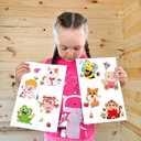 24 Sheets Valentine's Day Make a Face Stickers, Sweet Love Party Games Decal Mix and Match Sticker, Make Your Own Valentine Stickers DIY Crafts for Valentine's Day Party Supplies Rewards