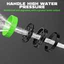 Garden Hose Nozzle with 10 Spray Patterns High Pressure Water Sprayer for Car Washing, Pet Bathing & Lawn Care with Lock Feature & Comfort Grip Fits All 3/4" Standard Hoses Thread