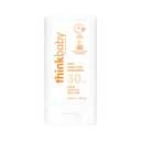 Thinkbaby SPF 30 Sunscreen Stick Safe, Natural, Water Resistant Sun Cream for Babies, Kids & Adults Mineral UVA/UVB Sun Protection Reef Friendly Travel Stick, 0.64 oz