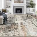 8x10 Area Rugs for Living Room Washable Bedroom Dining Room Brown Beige