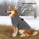 Dog Jackets for Small Dogs Boy, Reflective Fleece Dog Sweater Coat with D-Ring Zipper Up Warm Winter Cold Weather Doggy Clothes, Grey Medium