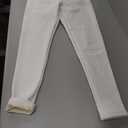 Women's Fleece Lined Leggings Weather Thick Thermal Warm Winter Tights Butt Lift High Waist Tummy Control Yoga Pants, Size S (White)