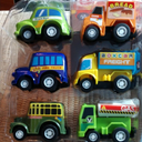 Funcorn Toys Pull Back Cars, 12 Pack Mini Plastic Vehicles Speed Street Car