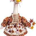 Fall Porch Goose Outfits Fits 23" Garden Yard Patio Goose Statue
