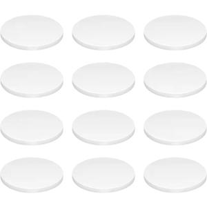 Ceramic White Coralline Coral frag Plugs Coral frag Base Round/Big Size Round/Hexagon (round70mm12pcs)