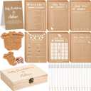 Estune 352 Pcs Baby Shower Advice Cards for Parents to Be Advice for New Parents Baby Shower Decorations Girl, Advices and Wishes for Cards Box Fun Game Ideas(Blue Colored Bear)