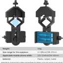 GOSKY Smartphone Adapter Mount Regular Size - Compatible with Binoculars, Monoculars, Spotting Scopes, Telescope, Microscopes Fits almost all Smartphones on the Market Record Nature and The World