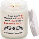 Pet Loss Sympathy Gift - Memorial Care Package for Dog Bereavement, Loss of Pet Remembrance Gift with Inspirational Quote, Personalized Dog Memorial for Grieving Owners (White-Angel)