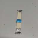 TOYOUTHS Braided Magnetic Band Compatible with Apple Watch Bands 38/40/41/42/44/45/46/49mm Women Men, Dressy Celtic Metal Stretchy Elastic Strap for iWatch Series 11 10 9 8 7 6 5 4 SE/Ultra 3 2 1 (Starlight/Silver)